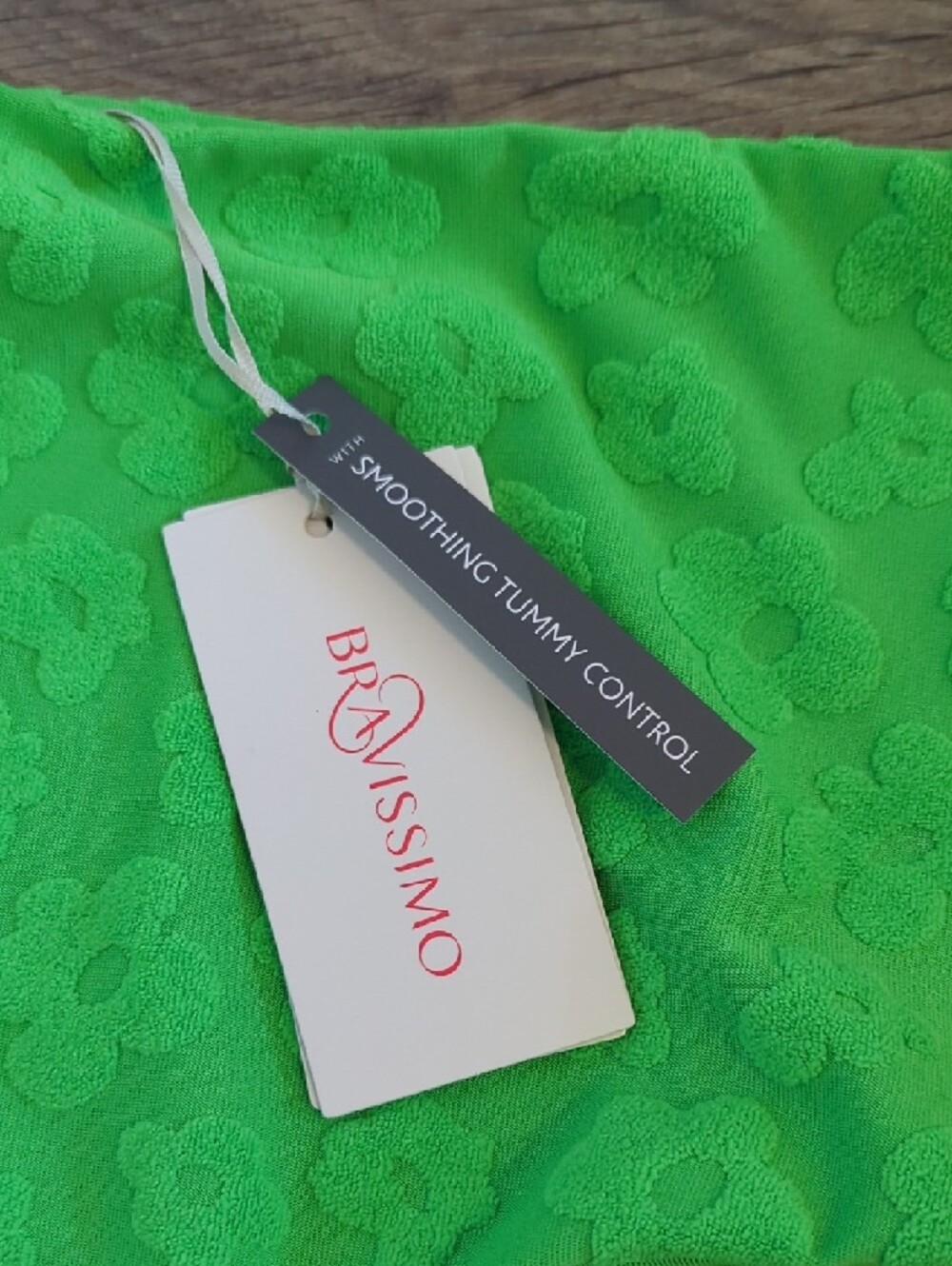 Bravissimo Bright Green Floral Lace Bikini Set - Size 32H top & XL Bottom - Picture 3 of 10